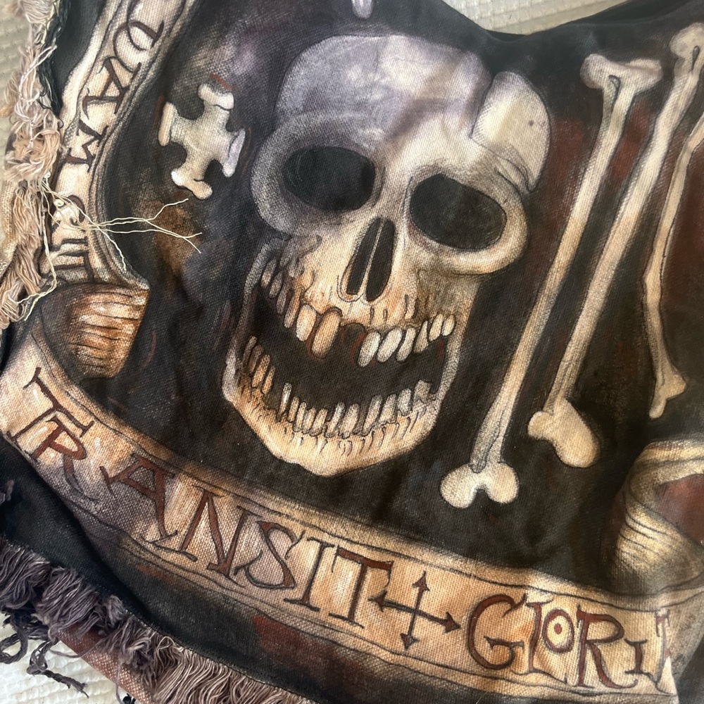 NWOT skull traveler bag Handmade WORK OF ART carry it or hang it on your wall - Picture 11 of 16